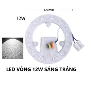 Mạch Đèn LED Tròn Ốp Trần 12W Thiết Kế Chống Cận - Thay Thế Ruột Đèn Hút Nổi