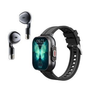D8 GPS Smart Watch with TWS 2-in-1 Headset - Bluetooth Calling HR & Blood Music Playback Fitness Tracker IP68 Waterproof Compatible with Android & iOS