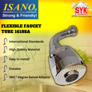 SYK Isano 1618SA Flexible Faucet Tube Swivel Rotation Adaptor Pillar Kitchen Sink Tap Paip Fleksibel