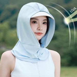 MING1996 ผ้าที่ระบายอากาศได้ หมวกตกปลา กันแดด ผ้าพันคอไหม หมวกกันแดดป้องกันรังสียูวี น้ำหนักเบา ป้องกันรังสียูวี กันแดด กีฬากลางแจ้ง