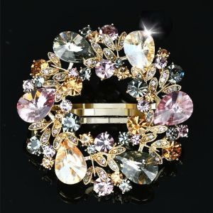 korean Fashion Shiny Crystal Rhinestone Hairpins for Girls Geometric Waterdrop Imitation Hair Clips Hair Accessories For women