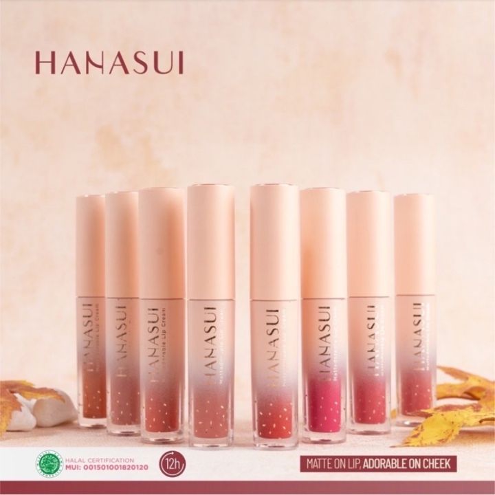 Hanasui Mattedorable Lipcream / Lipstik Lip Cream Mattedorable Lipcream 4gr / Hanasui Lipmatte Lipstik