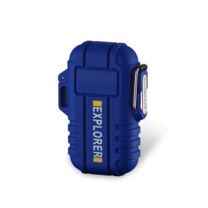 New Plasma Dual Arc Outdoor Camping Light Refillable Waterproof Electric Lighter Pulse Cross Thunder Lighters For Smoking Accessories