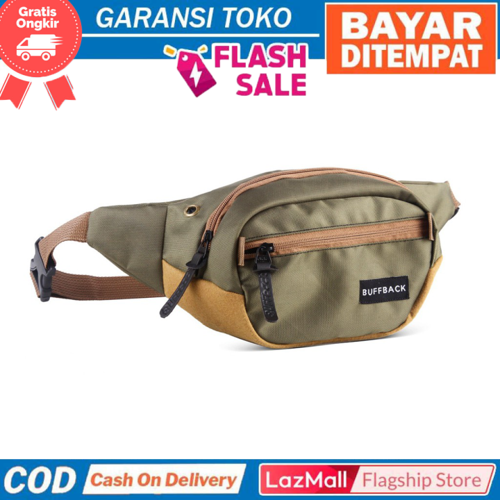 [BISA COD] Waist Bag Tas Pinggang Pria Selempang Sling Hip Pack Sandang  Dagang Branded Slempang Slingbag Waistbag Cowok Wanita Cewek Distro  Crossbody