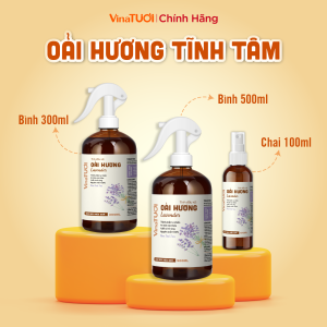 Bình Xịt Phòng Tinh Dầu Thiên Nhiên Hoa Oải Hương Thơm Lâu VINA TƯƠI 100ml/500ml Hương Thơm Tĩnh Tâm Khử Mùi Hiệu Quả