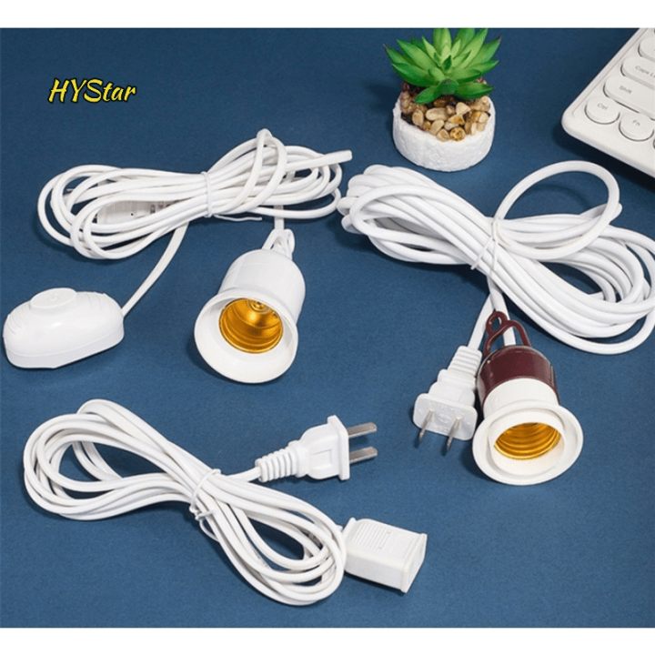 E27 Lamp Bulb Holder With Switch LED Light Bulb Extension Socket ...