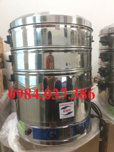 Nồi hấp bánh bao bánh phu thê xu xê chạy điện 3 tầng 47cm