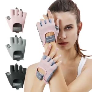 SERAPHYXO 1 Pair Half-Finger Fitness Gloves Anti-slip Breathable Cycling Gloves Body Building Gloves Wear-resistant Sports Gloves Men Women