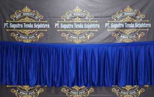 Skirting meja lotto atau Penutup samping meja bahan lotto atau Penutup panggung loto atau Rempel meja