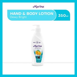Marina UV White Hand Body Lotion Dewy Bright Pump 350ml
