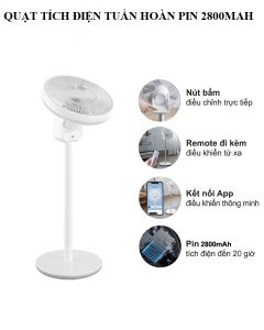 Quạt Tích Điện Tuần Hoàn Mi Lifeite Gen 4 Pro Pin 2800mAh