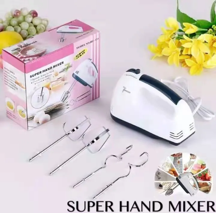 7 Speed Mixer Electric Handheld Egg Beater Blender Table Stand