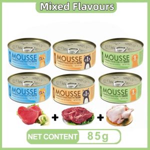 6Cans/12Cans/24Cans FAENBEI High-Protein Mousse Cat Food 85g Canned Cat Food Low-Fat Chicken Beef & Tuna Flavors Creamy & Nutritious Wet Food for Cats