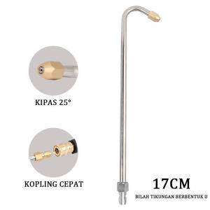 Phụ Kiện Chuyên Dụng BDGF 2555°/90° - Đầu Súng Phun Nước Áp Suất Cao Hình Chữ U 1/4" - Tiện Lợi & Hiệu Quả
