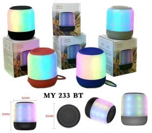 Speaker Bluetooth MY-233BT Speaker Wireless Lampu LED Portable