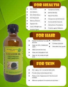 Sejuk Ditekan Minyak Benih Hitam (Hitam Jintan Putih) 125 ml