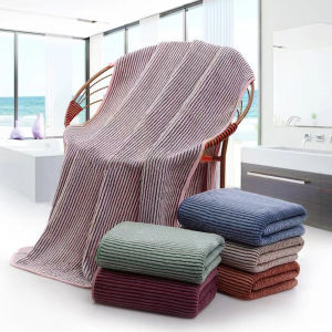 Handuk Mandi Dewasa Micro Ukuran 70x140 Salur