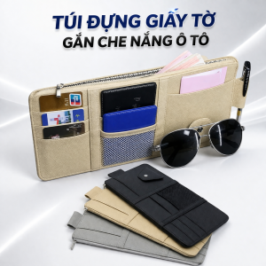 💥 Bán Chạy! Túi Treo Che Nắng Ô Tô Đa Năng – Giữ Giấy Tờ Kính Mắt Gọn Gàng Sang Trọng Cao Cấp