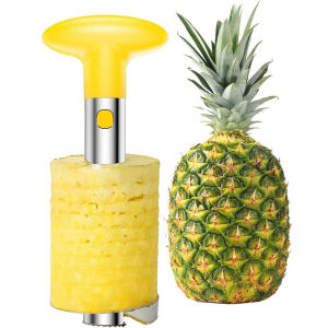 เครื่องปอกแกนสับปะรดสแตนเลส-สีเงิน