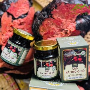 Cao hà thủ ô đỏ Pờ Ma Lung nấu thủ công gia truyền từ củ hà thủ ô đỏ nguyên chất kết hợp nhiều dược liệu quý