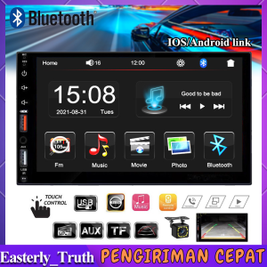 Head Unit Double Din MP5 7 Inch HD 2Din MirrorLink 7018B 7020 7021 Bluetooth Touch Screen Full Glass Audio Mobil Car Mp5 Player