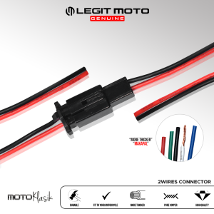 LEGITMOTO ELECTRICAL WIRE CABLE CONNECTOR 2/3/4/5/6 PINS WIRE TERMINAL PLUG KIT UNIVERSAL FOR MOTORCYCLE 1PC