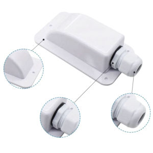 [caichuitan] กล่องต่อมเข้าลวดคู่แผงโซลาร์เซลล์หลังคาสายเข้ากล่องต่อมสาย motorhome ช่อง RV เรือยอชท์อุปกรณ์เสริมรถยนต์ใหม่