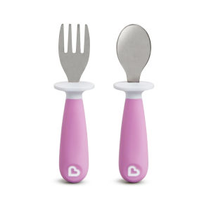 Munchkin Raise Toddler Fork & Spoon Set (Assorted Colours)