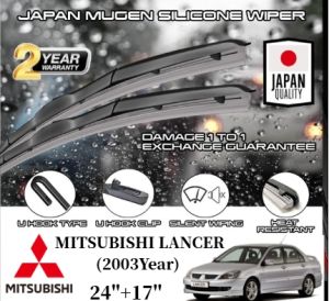 🔥WIPER🔥 Japan Silicone Wiper (24+17) For MITSUBISHI LANCER (2003Year)