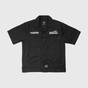 Wellborn Supply Bowling Shirt Black