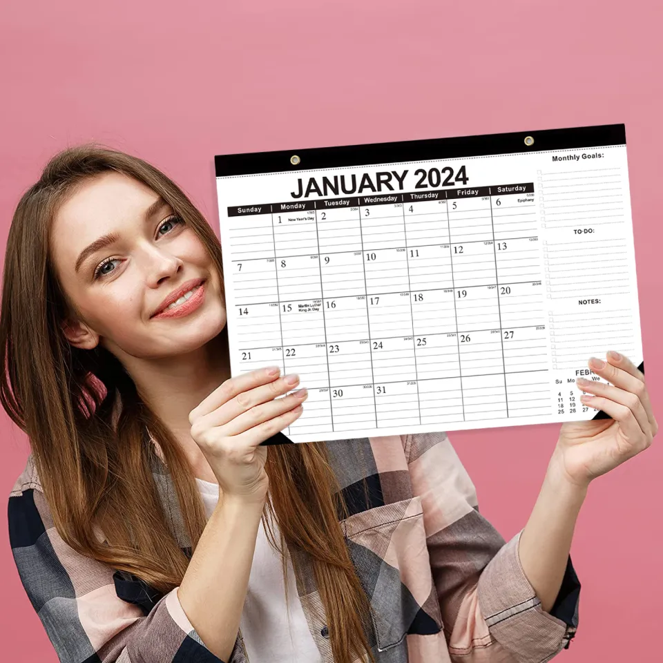 Wall Calendar 2024-2025 - Covers January 2024 to June 2025 The Ideal 18  Monthly