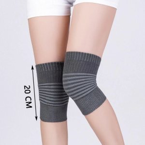 Sports Knee Pads Nude Black Grey Stripe Compression Knee Brace Cotton Compression Elastic Elastic Support Pads Men Women
