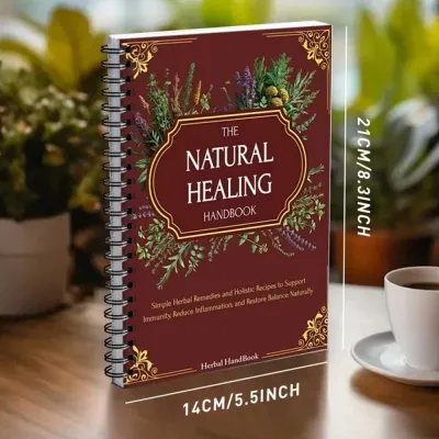 The Natural Healing Handbook Herbal Encyclopedia and Plant Guide Notebook NEW