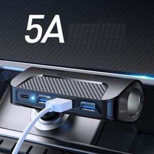 Tẩu sạc ô tô 3 cổng USB đa dụng