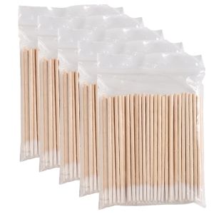 1000Pcs Wooden Cotton Eyelash Stick Swabs Nails Tatoo Microblading Cleaning Wooden Sticks Cotton Clean Sticks Buds