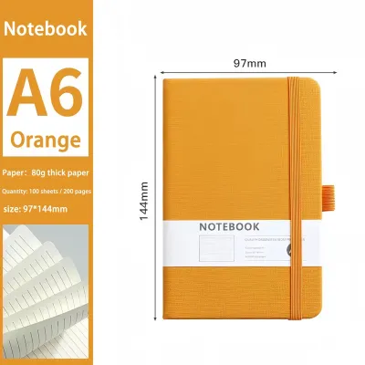 A5/A6 Strap Notebook Planner Journal Diary School Supplies Writing Notebook Memooffice Supplies Note