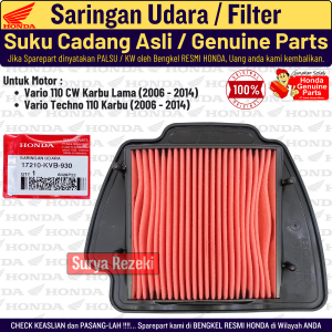 Filter Saringan Udara Vario 110 Karbu Lama Vario Techno 110 Carbu Ori Original AHM Honda 100%