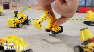 SKISOPGO Fire Engineering Vehicle Building Blocks DIY Construction Bricks Kids STEM Educational Birthday Gift