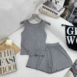 Bộ Mặc Nhà Thêu Hình Thỏ Dễ Thương - LCXB34