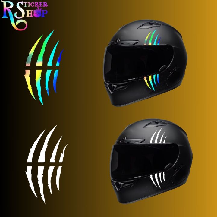 Reflective motorcycle best sale helmet stickers