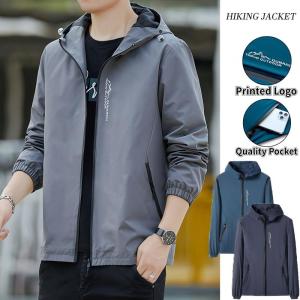 เสื้อกันลมเดินป่าสำหรับผู้ชาย ZITY ระบายอากาศ แห้งไว เสื้อแจ็คเก็ตมีฮู้ด เหมาะสำหรับวิ่งเทรลและใส่ได้ทุกวัน