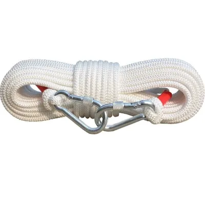 Dây Thừng Lõi Thép 8mm Cứu Hộ Dây Dù Leo Núi Kèm Móc Nối 2 Đầu Có Thể Nối Dài Chất Lượng Cao Đa Năng Dài 20m