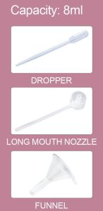 5/8ML Perfume Atomizer Travel Portable Mini Refillable Fragrance Perfume Bottle Cosmetic Bottle Scent Pump Spray Bottle Case Container Atomiser