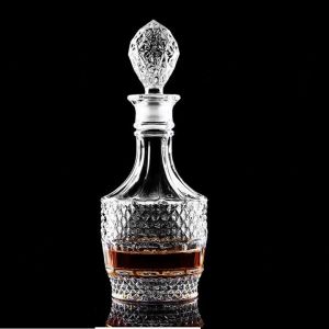 Bình đựng rượu mật ong thủy tinh dáng trụ tròn trong suốt dung tích 750ml