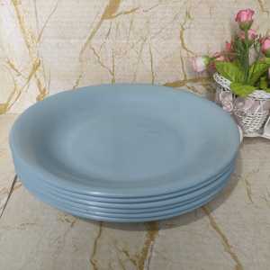 isi 12 pcs Piring makan plastik hajatan Tebal ukuran 22cm galaxy warna pekat termurah berkualitas anti pecah Biru Hijau Merah Kitchenware