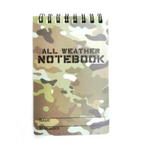 SHUNAICHI Travel Portable Notebook Outdoor Rain Waterproof Notebook Training Writing Paper Tactical Note Book Journal Planner Agenda 1pc