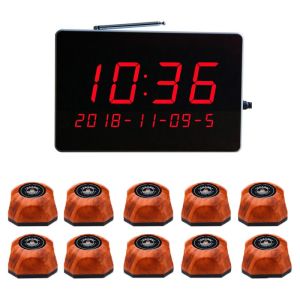 Isi 10 Wireless Calling System Restaurant Paket 10 Button Bel Pemanggil Pelayan Untuk Restoran Dan Rumah Sakit