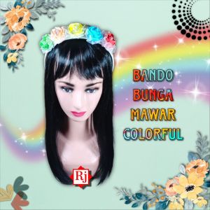 Bando Bunga Mawar Colorful Premium Handmade