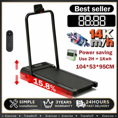MY-HI Treadmill Electric 4.0HP Foldable Walking PadBluetooth-enabled LED large screen with 10 displaysDuty Running Exercise Equipment Indoor