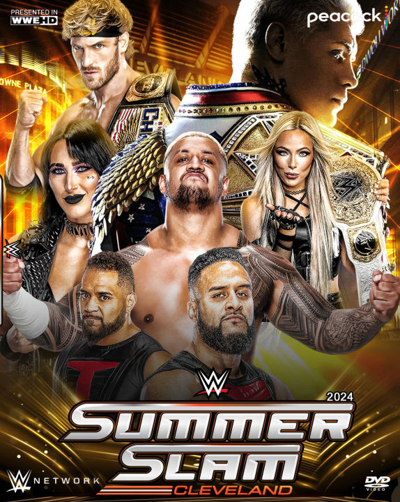 DVD WWE SummerSlam 2024 PPV -w753 Dvd Video Content Default Tax